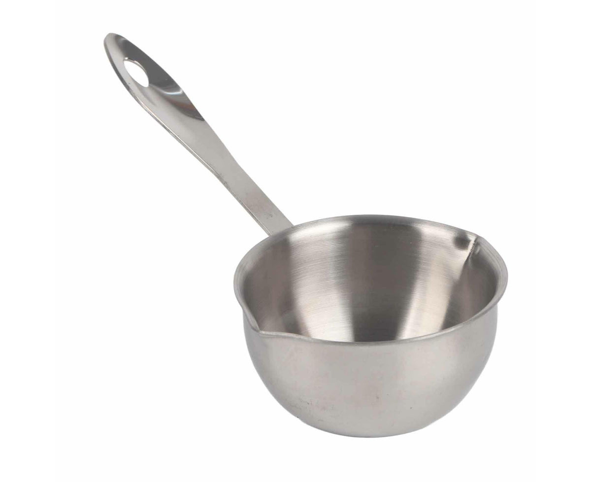 Butter Warmer Pot, Flat Induction Bottom Stainless Steel Mini Hot Milk Saucepan, 150ml - Flavour Fushion Cooking Shop