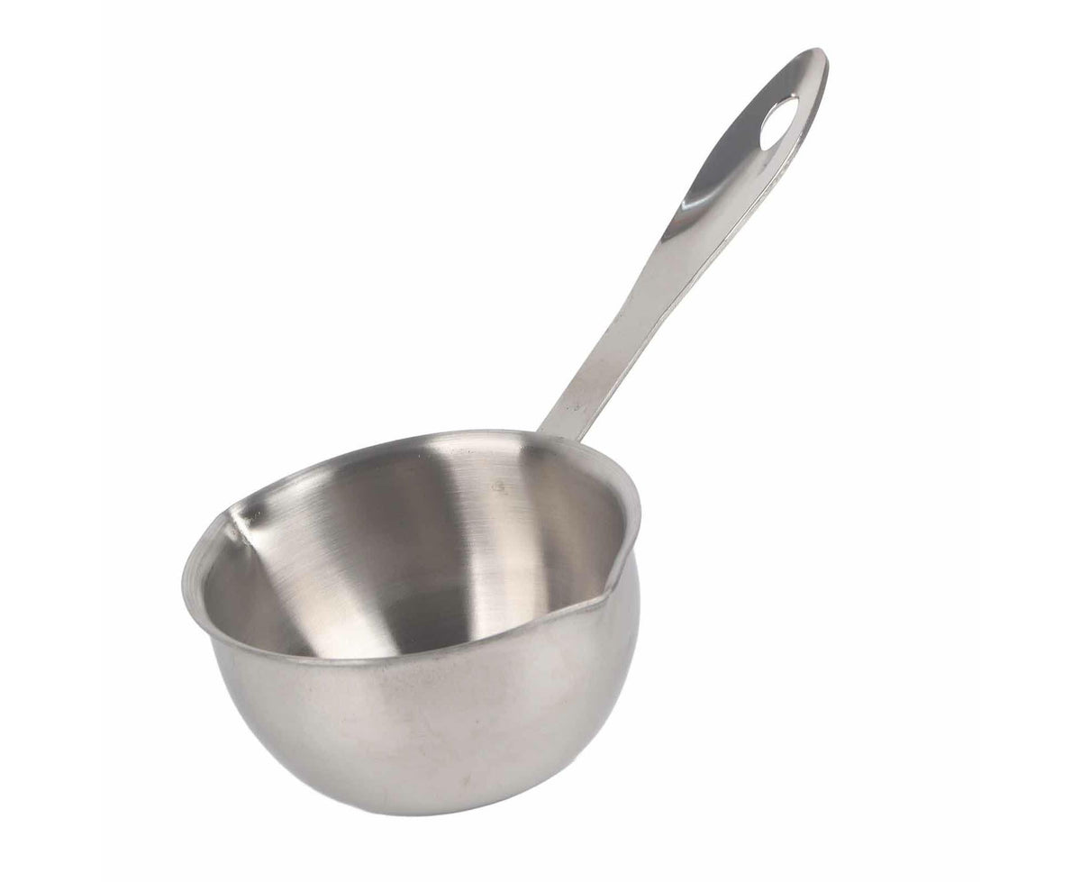Butter Warmer Pot, Flat Induction Bottom Stainless Steel Mini Hot Milk Saucepan, 150ml - Flavour Fushion Cooking Shop
