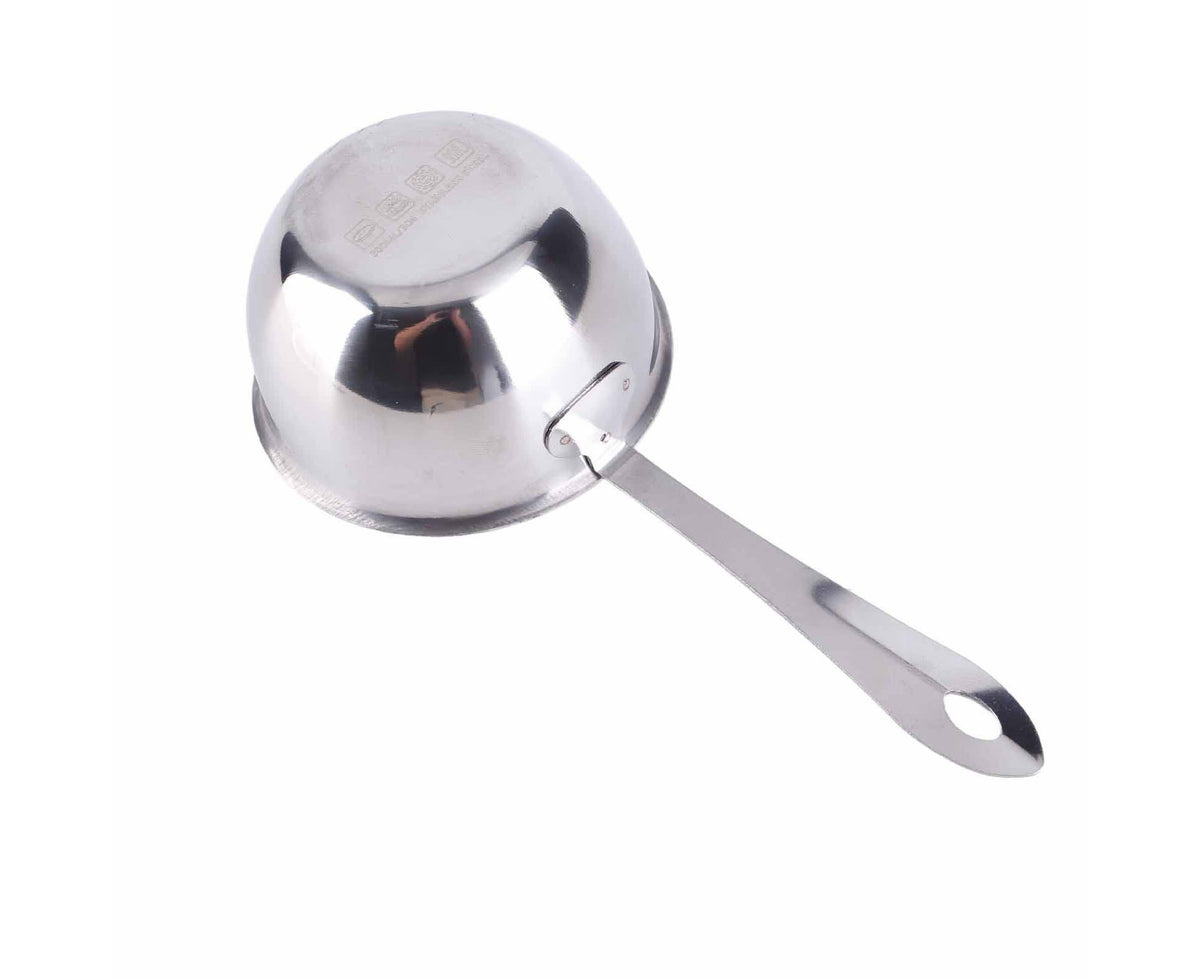 Butter Warmer Pot, Flat Induction Bottom Stainless Steel Mini Hot Milk Saucepan, 300ml - Flavour Fushion Cooking Shop