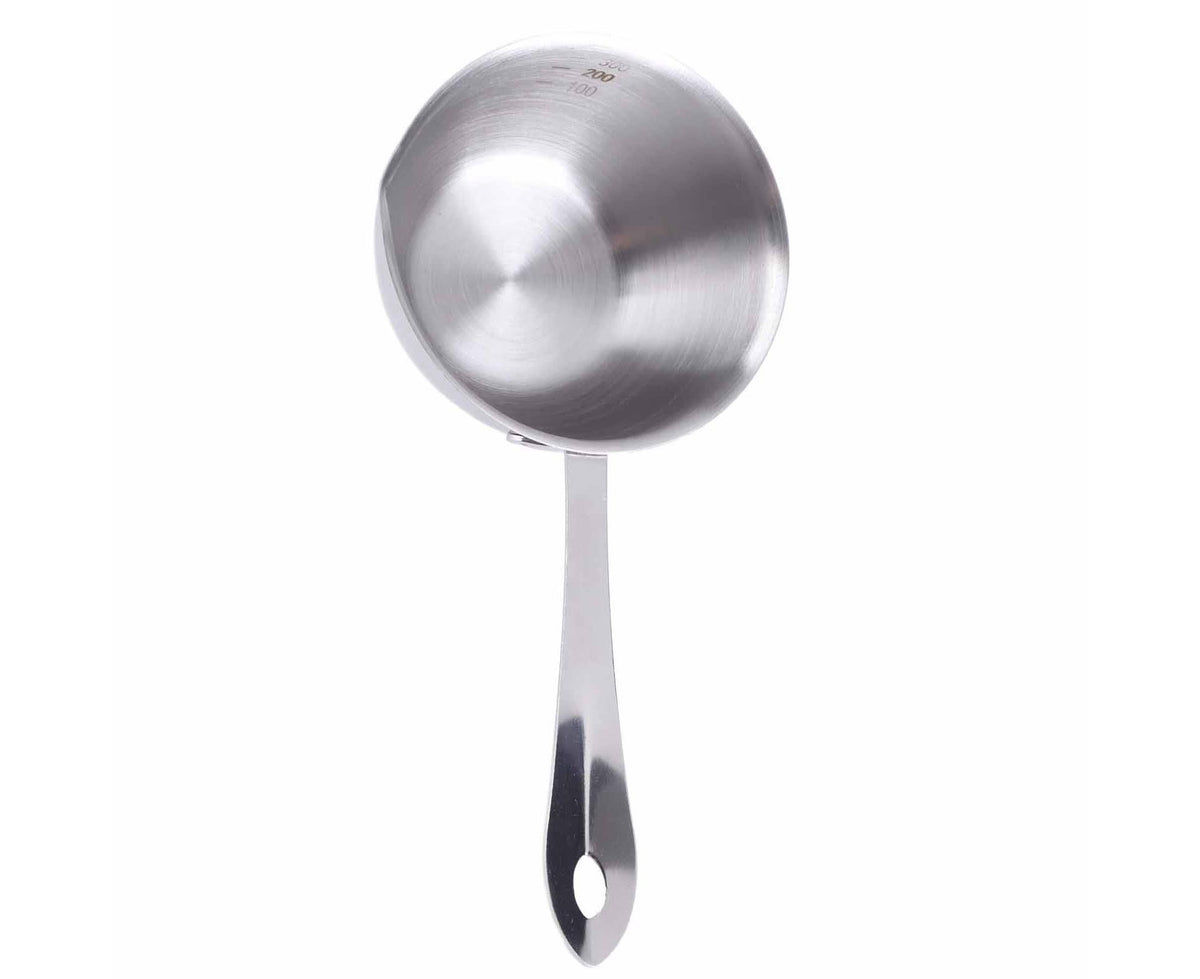 Butter Warmer Pot, Flat Induction Bottom Stainless Steel Mini Hot Milk Saucepan, 300ml - Flavour Fushion Cooking Shop