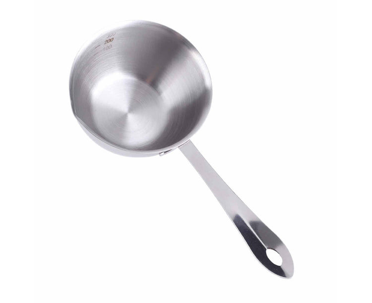 Butter Warmer Pot, Flat Induction Bottom Stainless Steel Mini Hot Milk Saucepan, 300ml - Flavour Fushion Cooking Shop
