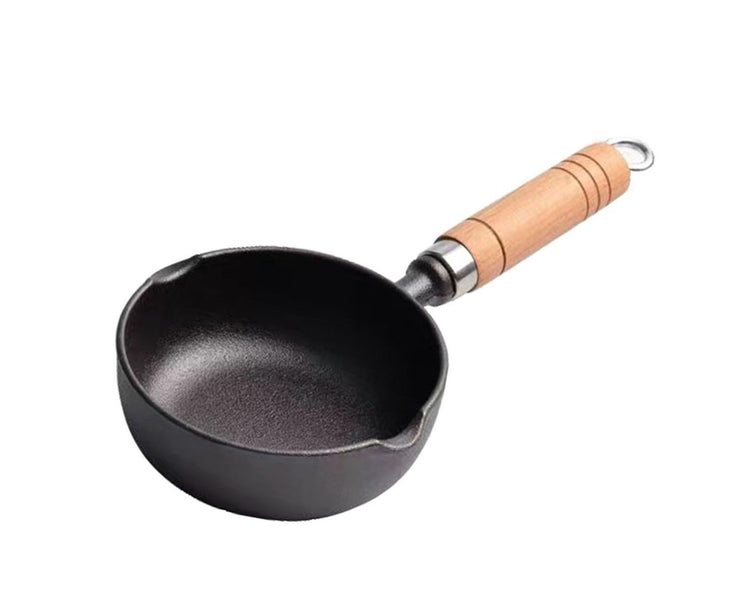 Cast Iron Pot, Even Heating Multifunctional Non-Stick Stir Fry Pan, 11 x 4cm - Flavour Fushion Cooking Shop