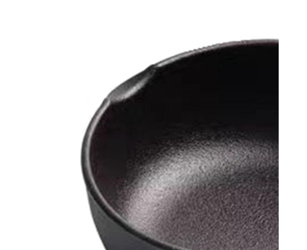 Cast Iron Pot, Even Heating Multifunctional Non-Stick Stir Fry Pan, 11 x 4cm - Flavour Fushion Cooking Shop