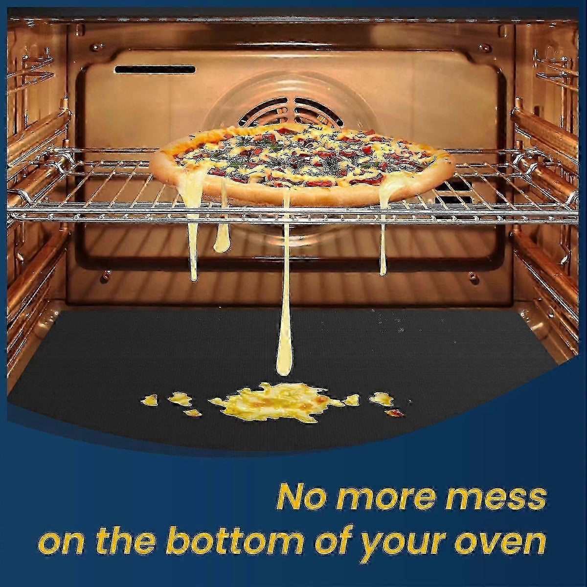 2-Pack Heavy-Duty Oven Mat - Reusable Teflon Stovetop & Grill Protector - Flavour Fushion Cooking Shop