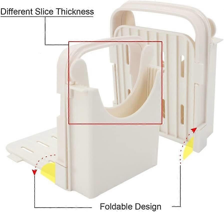 Adjustable Bread Slicer - Foldable Loaf & Toast Cutter