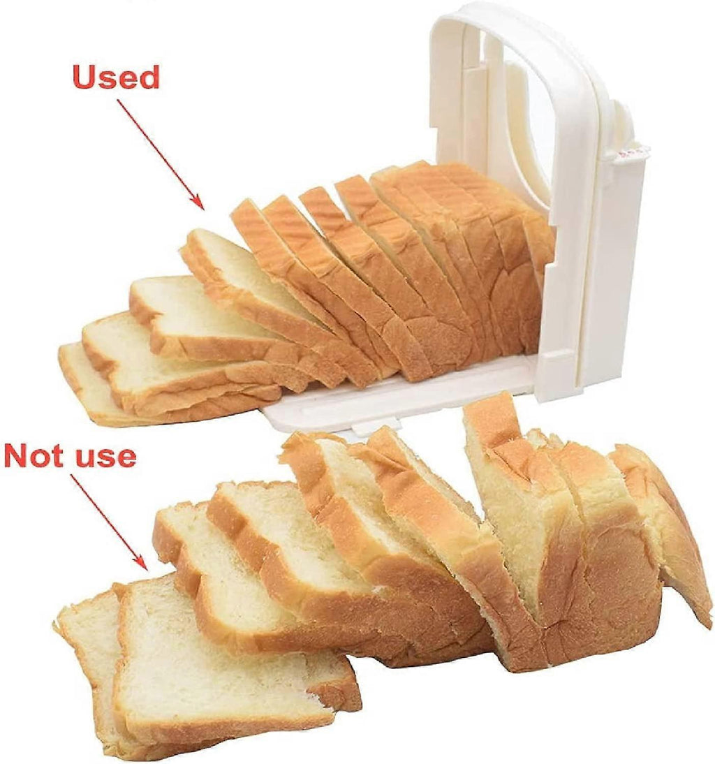 Adjustable Bread Slicer - Foldable Loaf & Toast Cutter