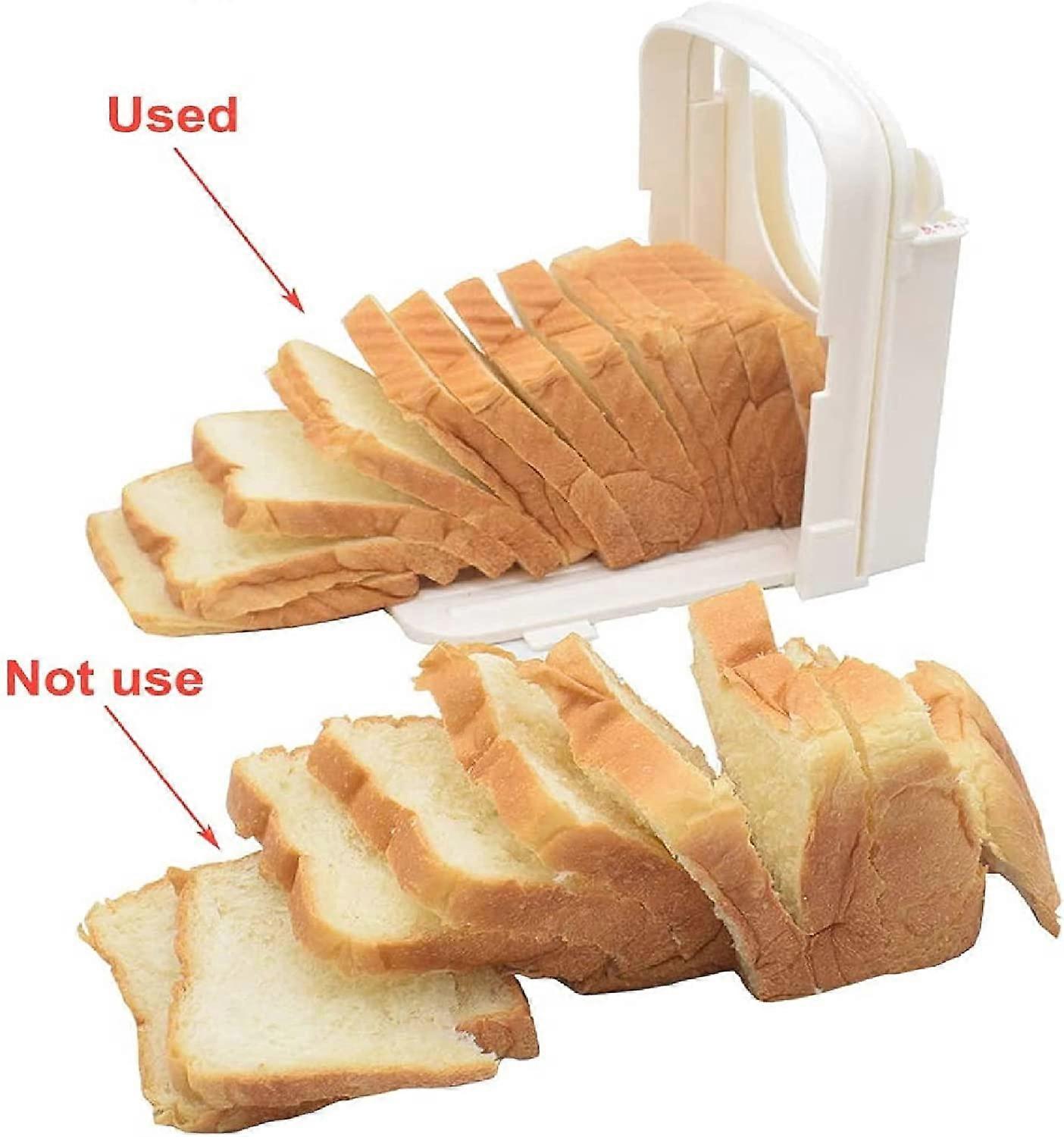 Adjustable Bread Slicer - Foldable Loaf & Toast Cutter