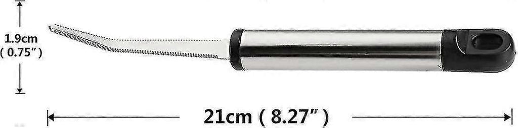 2PCS Stainless Steel Grapefruit Knife - Curved Serrated Blade