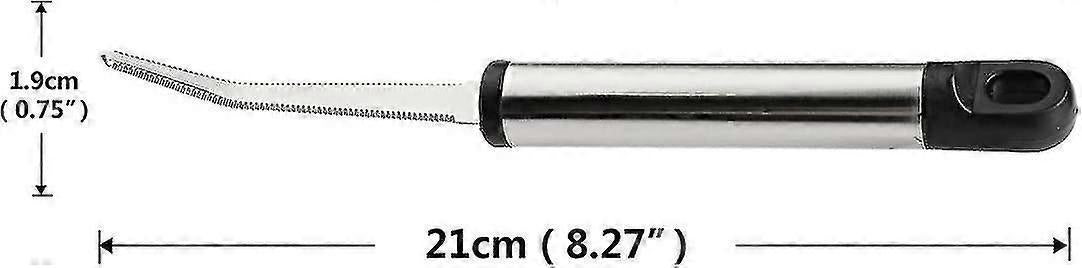 2PCS Stainless Steel Grapefruit Knife - Curved Serrated Blade - Flavour Fushion Cooking Shop