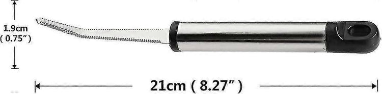 2PCS Stainless Steel Grapefruit Knife - Curved Serrated Blade - Flavour Fushion Cooking Shop