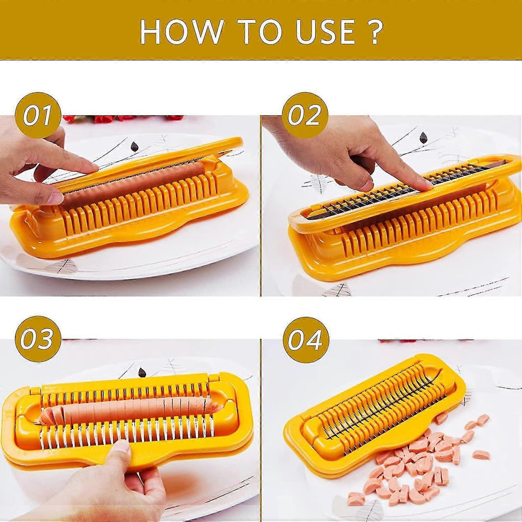 Hot Dog & Banana Slicer - Multifunctional Stainless Steel Cutter
