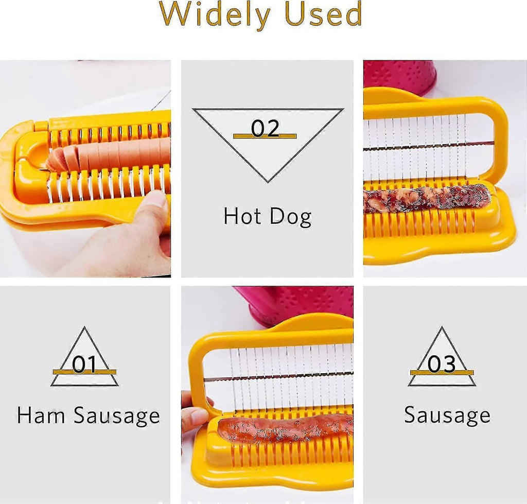 Hot Dog & Banana Slicer - Multifunctional Stainless Steel Cutter