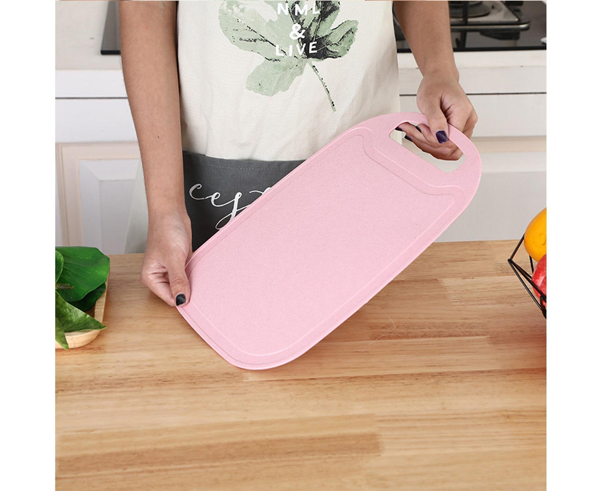 Chopping Block Food Grade Non-Slip 4 Colors Kitchen Cutting Board for Kitchen-Pink - Flavour Fushion Cooking Shop
