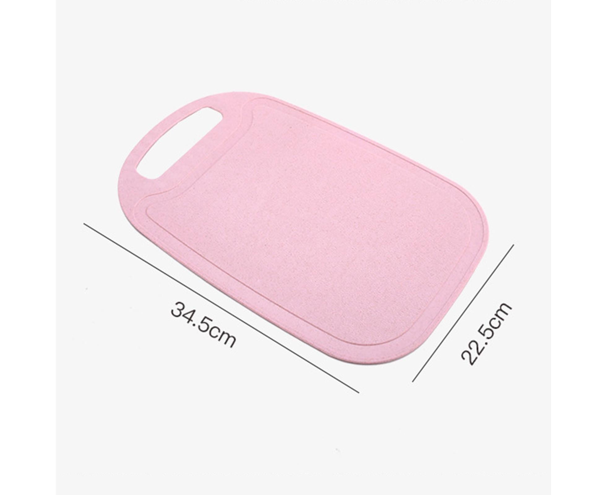 Chopping Block Food Grade Non-Slip 4 Colors Kitchen Cutting Board for Kitchen-Pink
