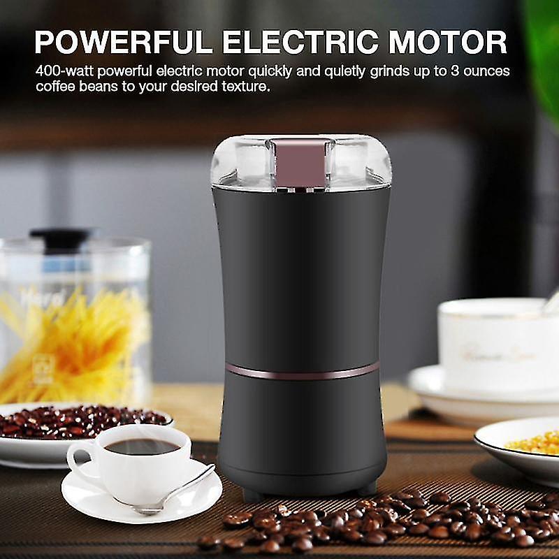 400W Electric Coffee Grinder - Stainless Steel Bean & Spice Mill