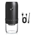 Electric Coffee Grinder - Rechargeable Coffee Mill, Compact Grinder for Office & Travel
