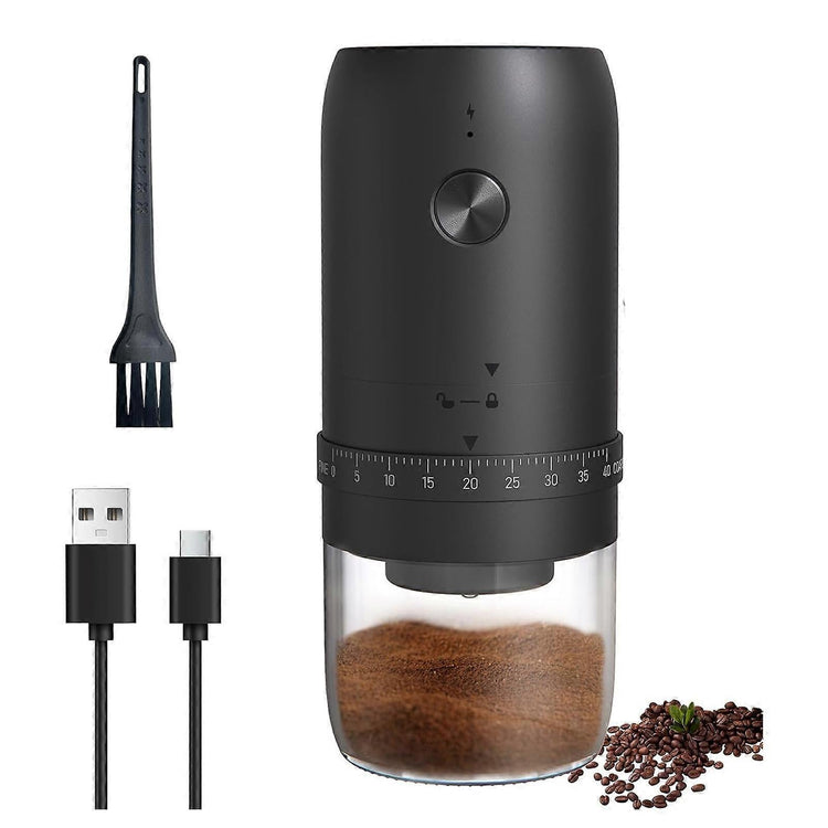 Electric Coffee Grinder - Rechargeable Coffee Mill, Compact Grinder for Office & Travel - Flavour Fushion Cooking Shop