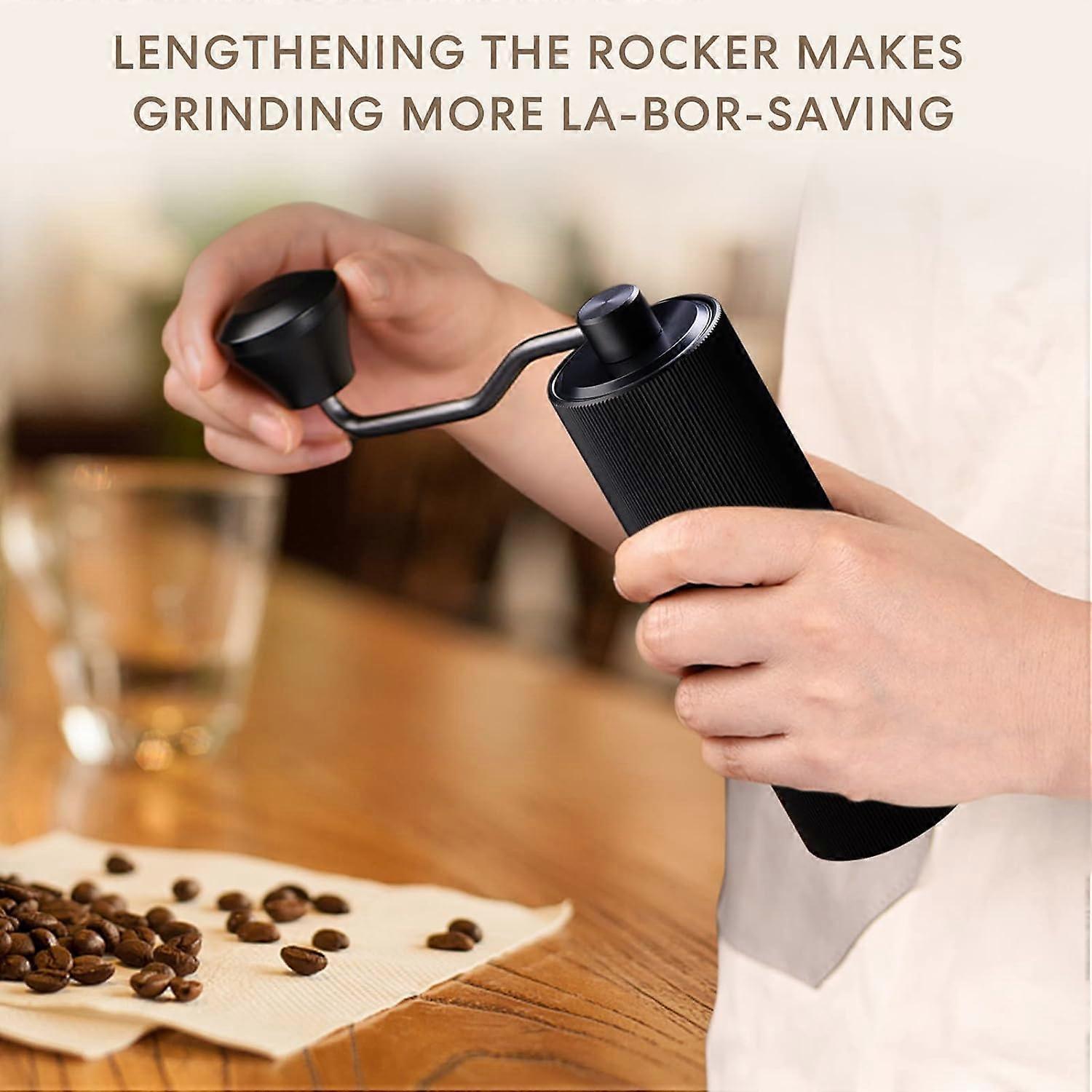Manual Coffee Grinder - Adjustable Stainless Steel Hand Crank Coffee Mill, Portable - Flavour Fushion Cooking Shop