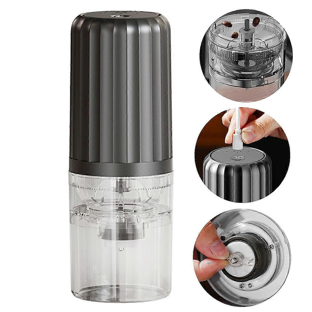 Electric Coffee Grinder - USB Rechargeable Burr Grinder, Automatic Coffee Bean Mill