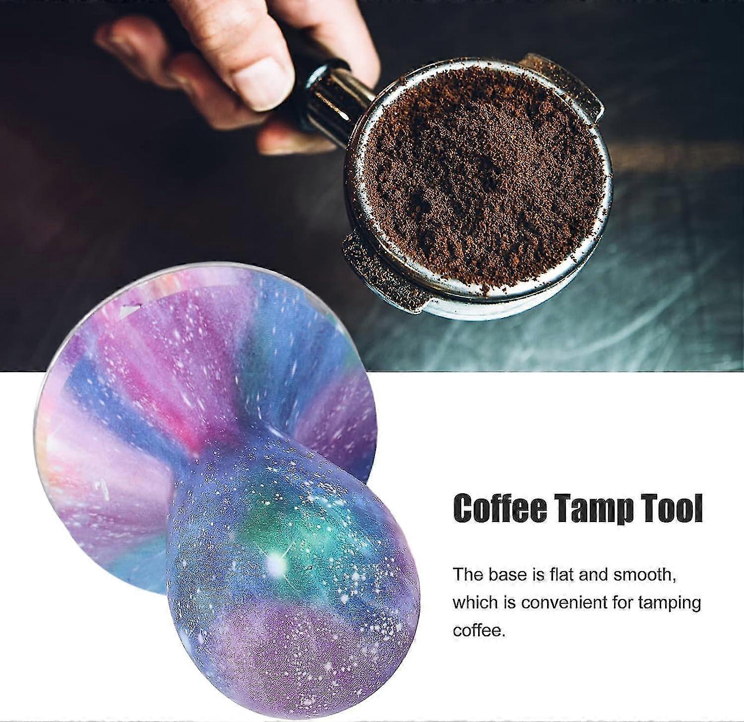 58mm Coffee Tamper - Star Type Coffee Masher with Grinder Handle for Espresso Use