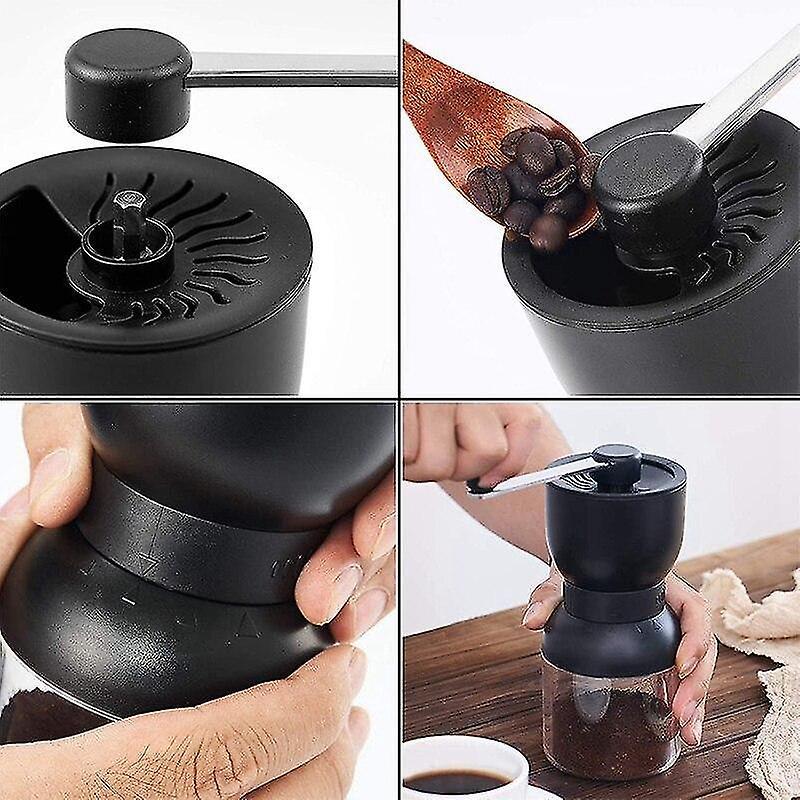 Manual Coffee Grinder - Adjustable Ceramic Burr Grinder for Drip & Espresso Coffee
