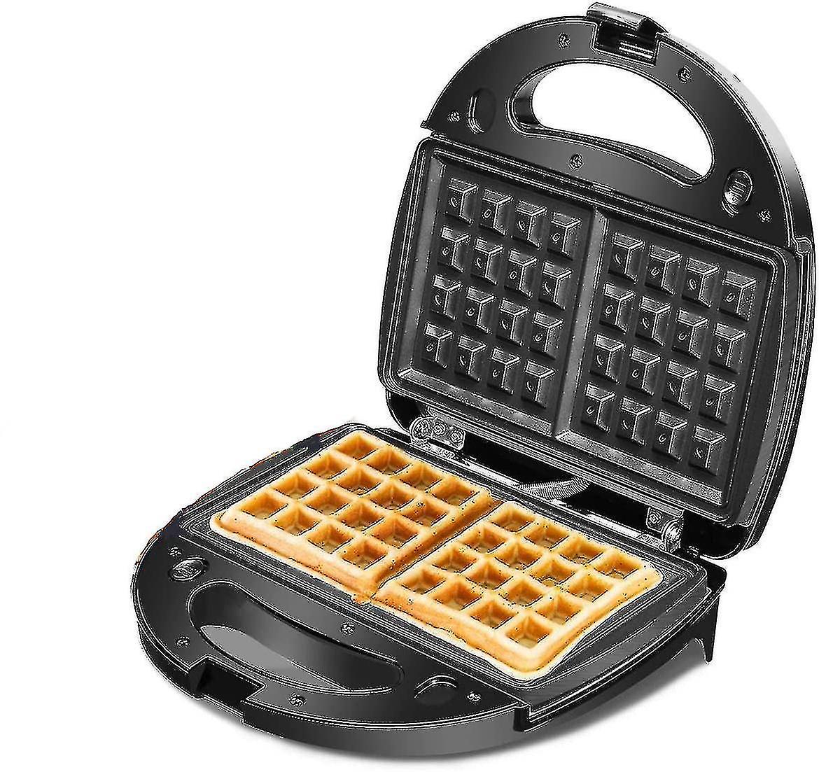 Waffle & Sandwich Maker - 2-in-1 Waffle Iron Panini Press Toaster Breakfast Machine - Flavour Fushion Cooking Shop