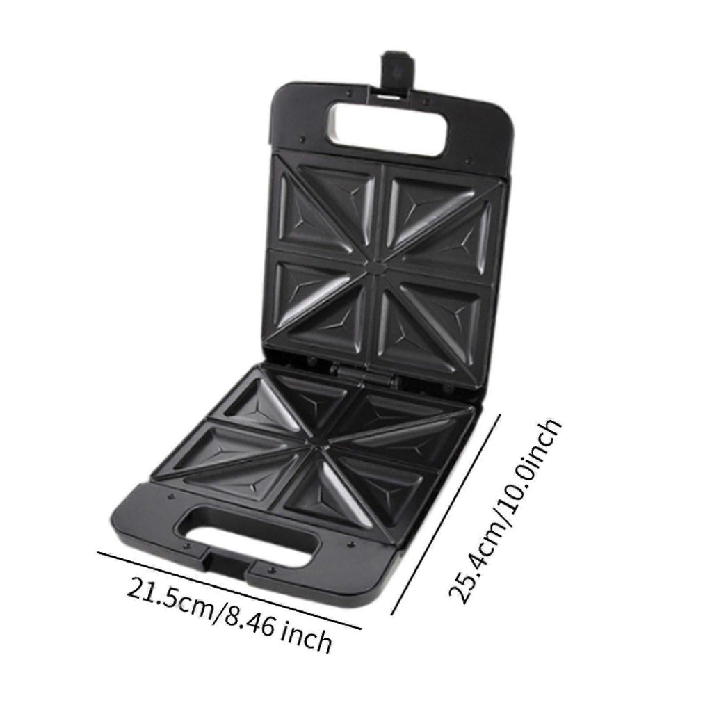 Triangle Waffle Maker with Handle - Portable Nonstick Waffle Iron for Home & Restaurant