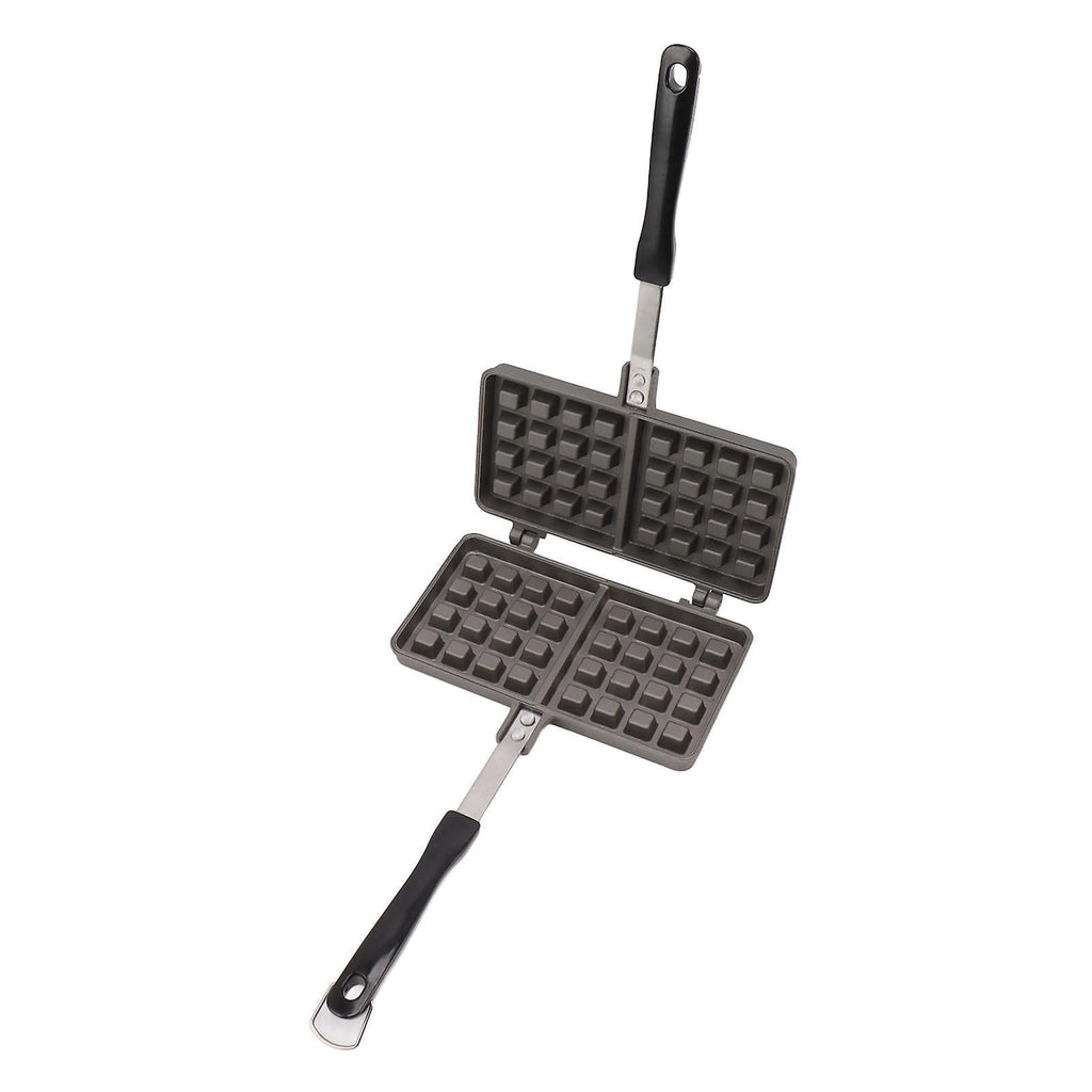 Manual Waffle Maker - Double Nonstick Aluminum Alloy Waffle Mold for Hash Browns, Pancakes