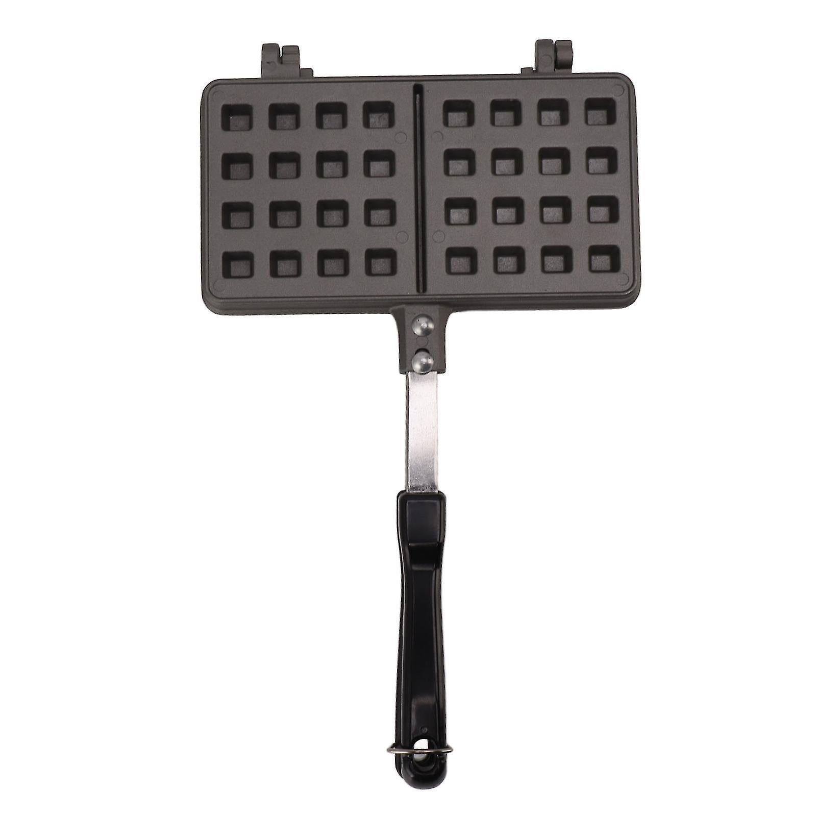 Manual Waffle Maker - Double Nonstick Aluminum Alloy Waffle Mold for Hash Browns, Pancakes