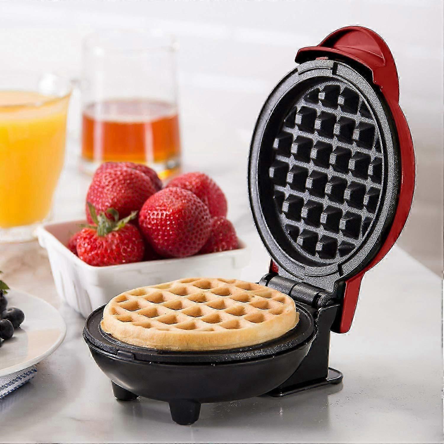 WXH Mini Waffle Maker - Electric Nonstick Round Waffle Grill Machine, Compact Design