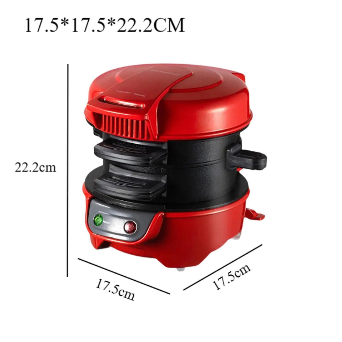 Mini Sandwich & Waffle Maker - Easy to Clean Plates, Also for Burgers and Breakfast Cakes - Flavour Fushion Cooking Shop