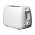 Stainless Steel 2-Slice White Toaster, Wide Slot, Adjustable Browning - Flavour Fushion Cooking Shop