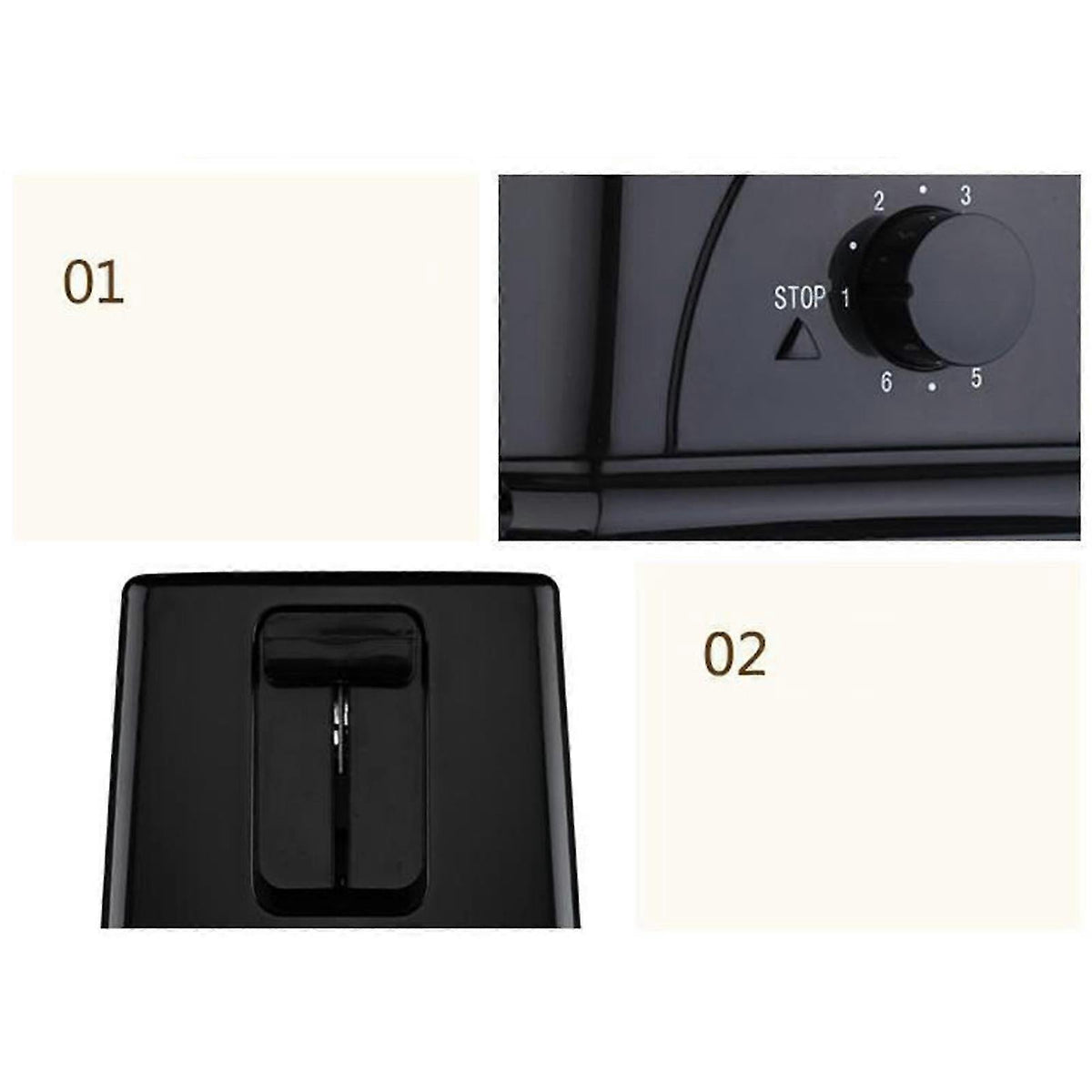 2-Slice Wide Slot Stainless Steel Toaster, Home Breakfast Machine - Flavour Fushion Cooking Shop