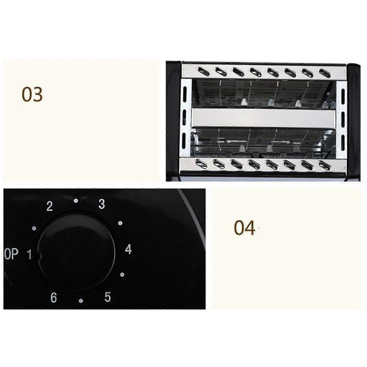 2-Slice Wide Slot Stainless Steel Toaster, Home Breakfast Machine - Flavour Fushion Cooking Shop
