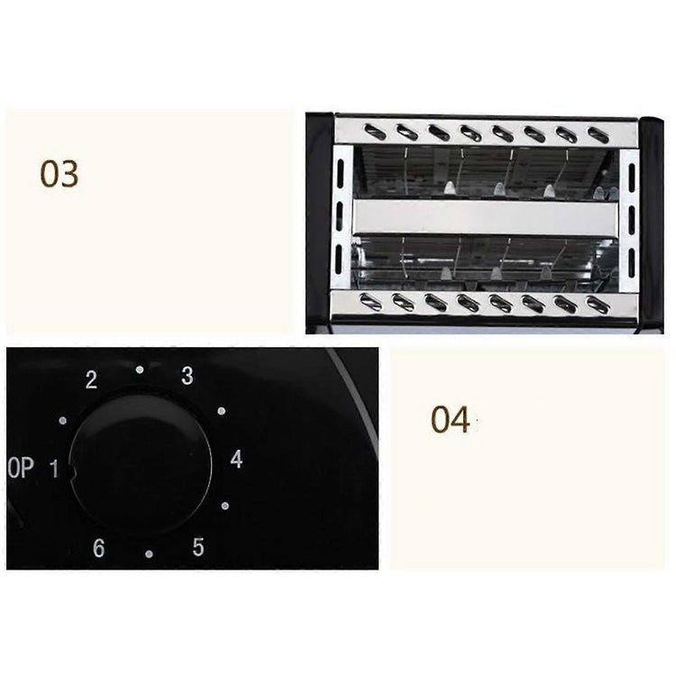 2-Slice Wide Slot Stainless Steel Toaster, Home Breakfast Machine - Flavour Fushion Cooking Shop