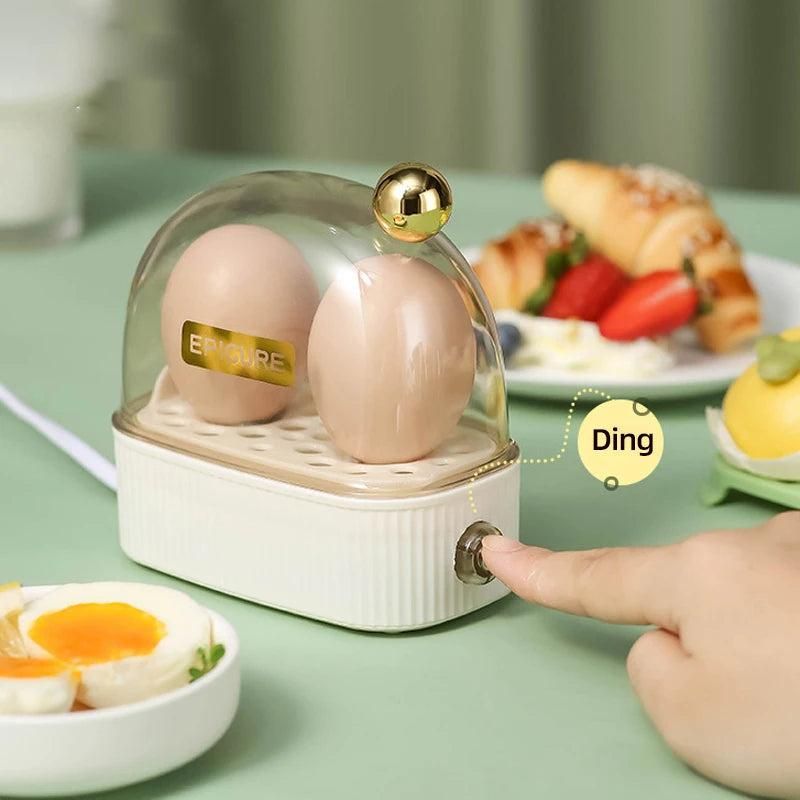 2-Egg Electric Egg Steamer, Compact Size for Home Use