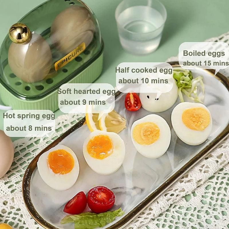 2-Egg Electric Egg Steamer, Compact Size for Home Use