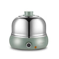9-Egg Stainless Steel Electric Cooker, Auto Shut-Off, Green