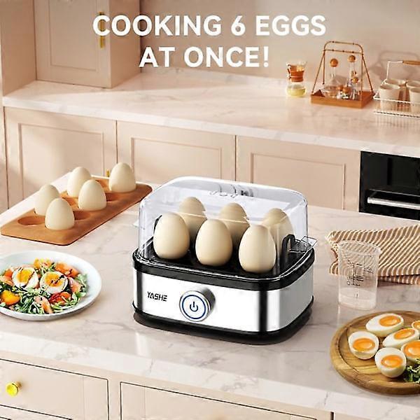 400W Compact 6-Egg Electric Cooker, Easy-Peel Design - Flavour Fushion Cooking Shop