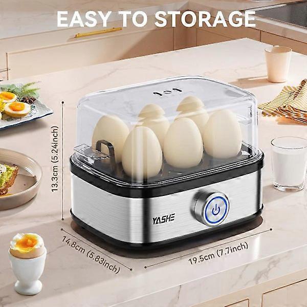 400W Compact 6-Egg Electric Cooker, Easy-Peel Design - Flavour Fushion Cooking Shop