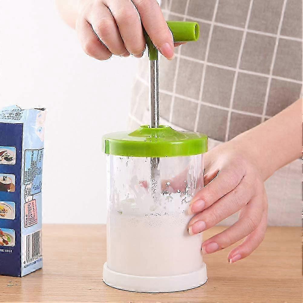 Manual Whipped Cream Dispenser 450ml Professional Cream Whipper with Lid