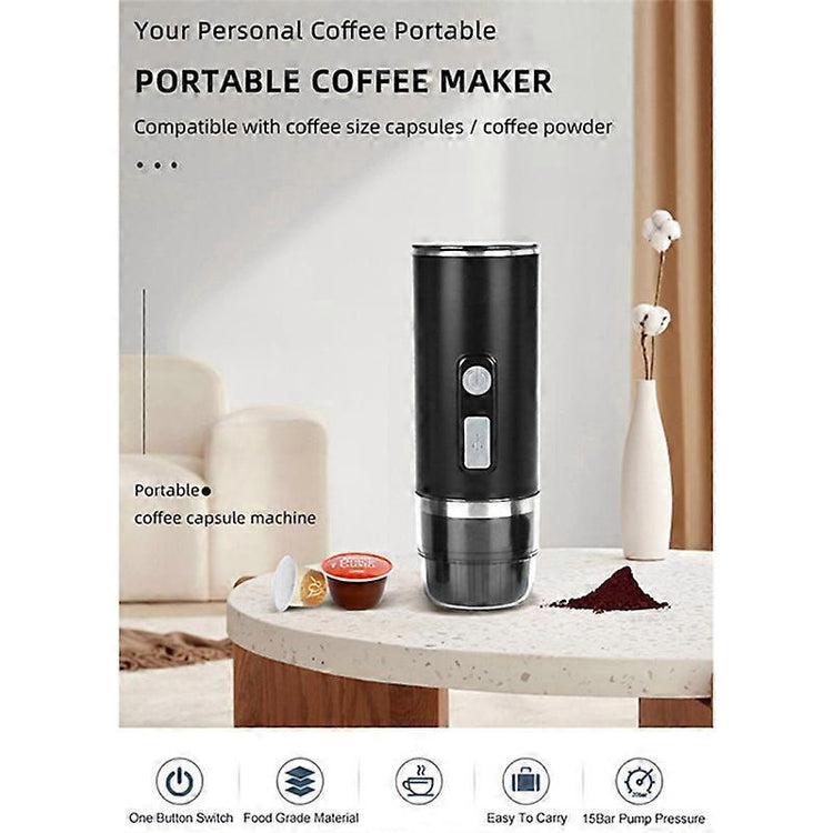 Portable Espresso Coffee Machine for Car & Home Capsule Electric Coffee Maker - Flavour Fushion Cooking Shop