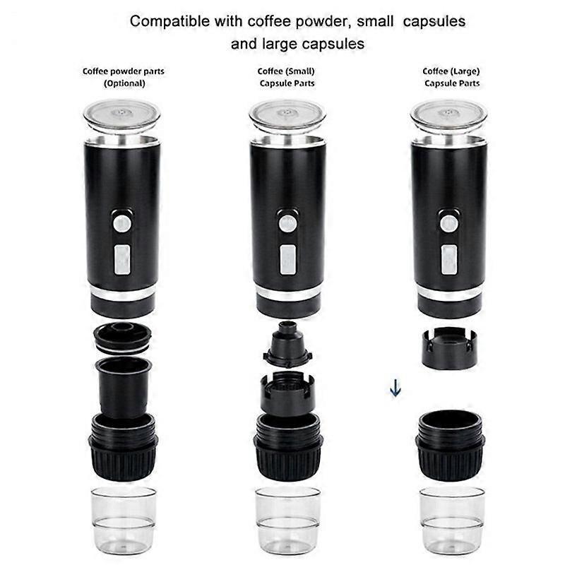 Portable Espresso Coffee Machine for Car & Home Capsule Electric Coffee Maker - Flavour Fushion Cooking Shop