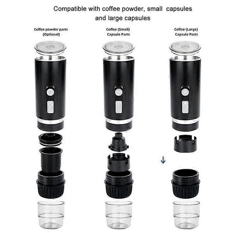 Portable Espresso Coffee Machine for Car & Home Capsule Electric Coffee Maker - Flavour Fushion Cooking Shop