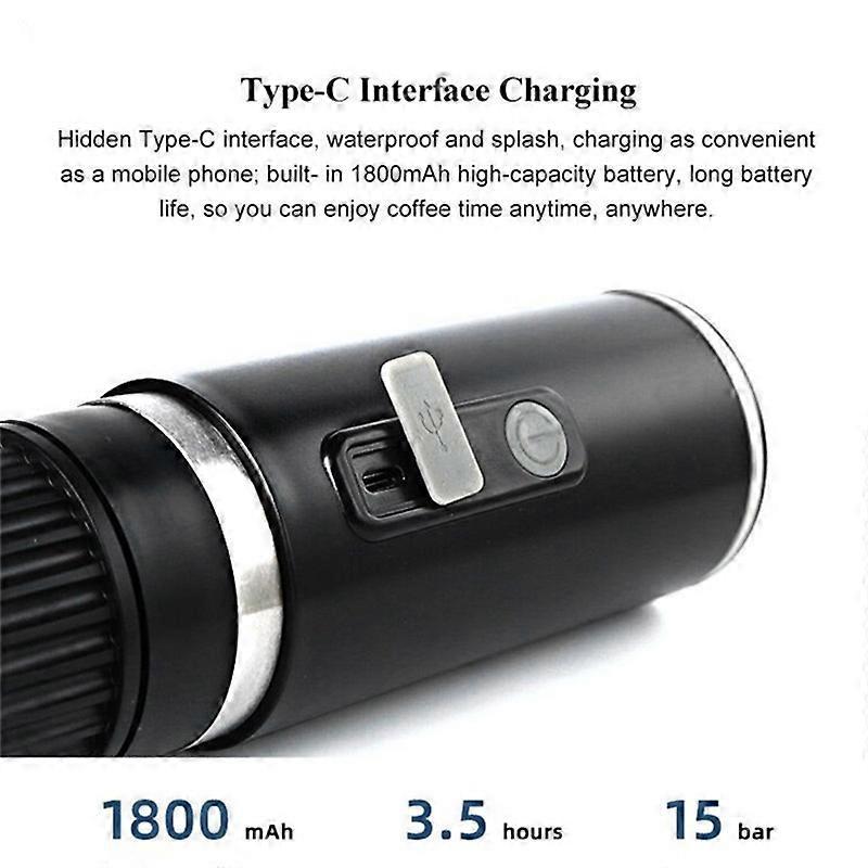 Portable Espresso Coffee Machine for Car & Home Capsule Electric Coffee Maker - Flavour Fushion Cooking Shop