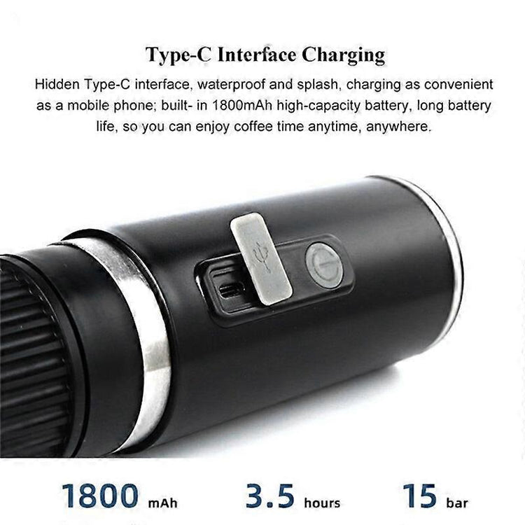 Portable Espresso Coffee Machine for Car & Home Capsule Electric Coffee Maker - Flavour Fushion Cooking Shop