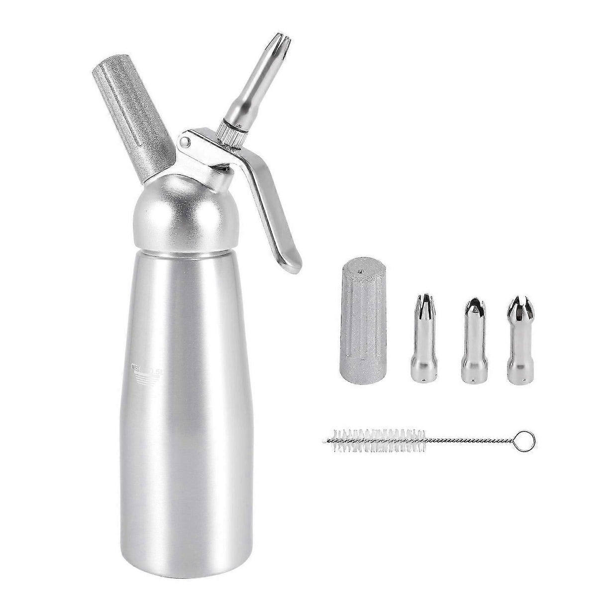 500ml Stainless Steel Whipped Cream Dispenser Professional Cream Canister - Flavour Fushion Cooking Shop