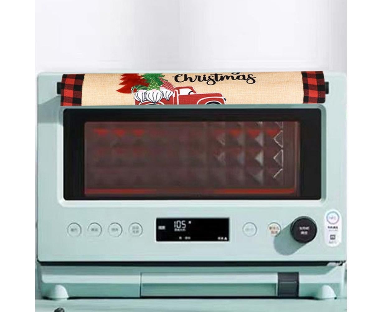 3Pcs Christmas Refrigerator Microwave Oven Door Handle Cover Sleeve Decoration