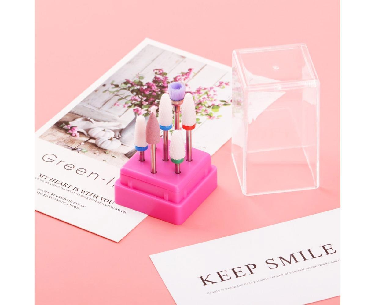 Ceramic Steel Alloy Grinding Dead Skin Removal Nail Art Drill Bit Brush Set-3#