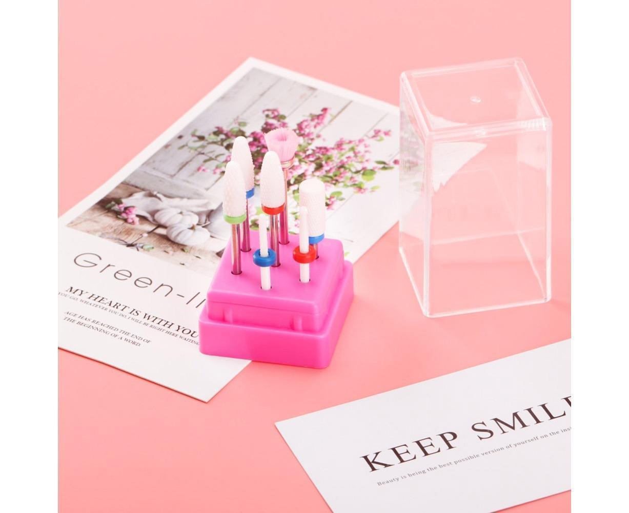 Ceramic Steel Alloy Grinding Dead Skin Removal Nail Art Drill Bit Brush Set-3#
